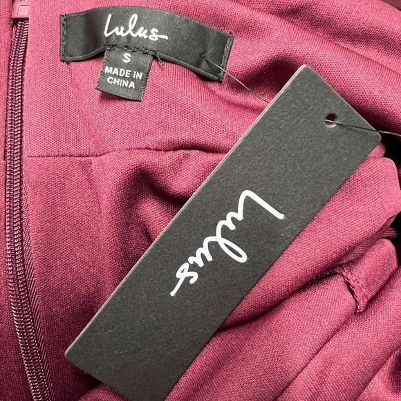 NWT LULUS Heavenly Hues Burgundy Maxi Dress - Picture 15 of 17